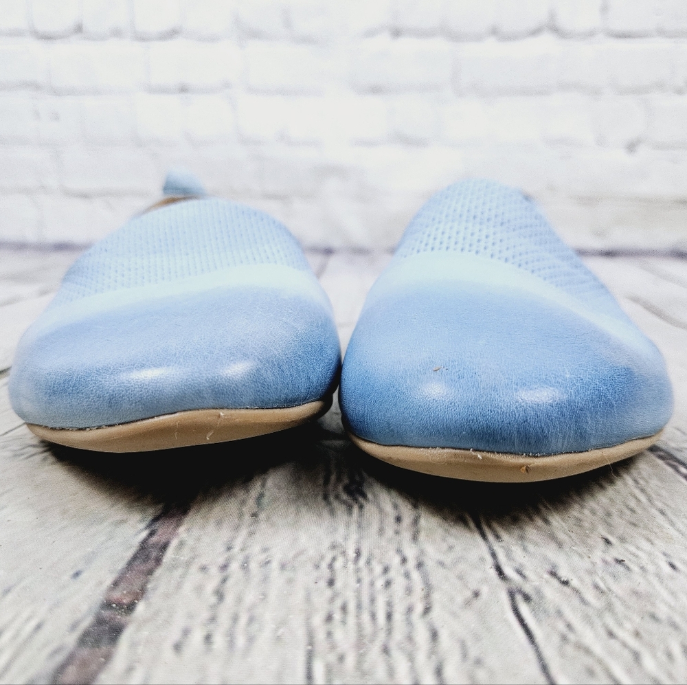 Bueno Light Blue Leather Ballet Flats. Size 38. - Picture 5 of 10